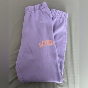 Hollister Purple Sweatpants Relaxed Fit Joggers